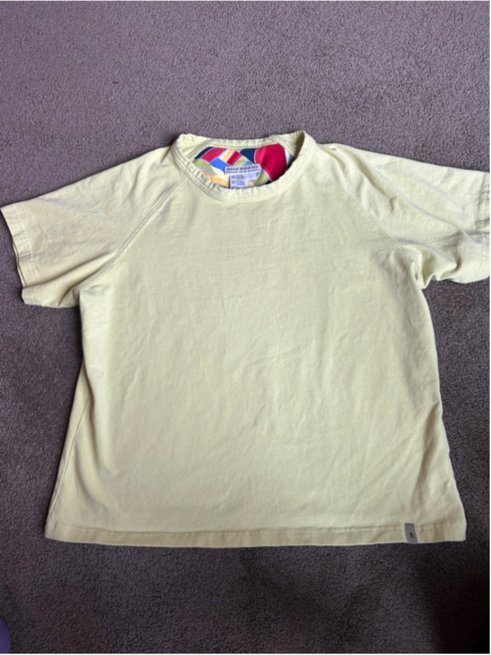 Women's Royal Robbins Short Sleeve Tee L Yellow Lime color